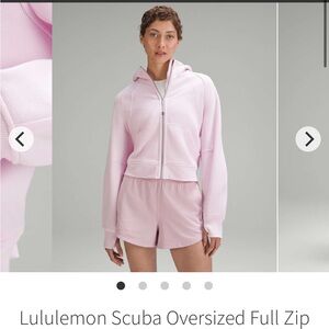 Lululemon Scuba Oversized Full Zip - M/L